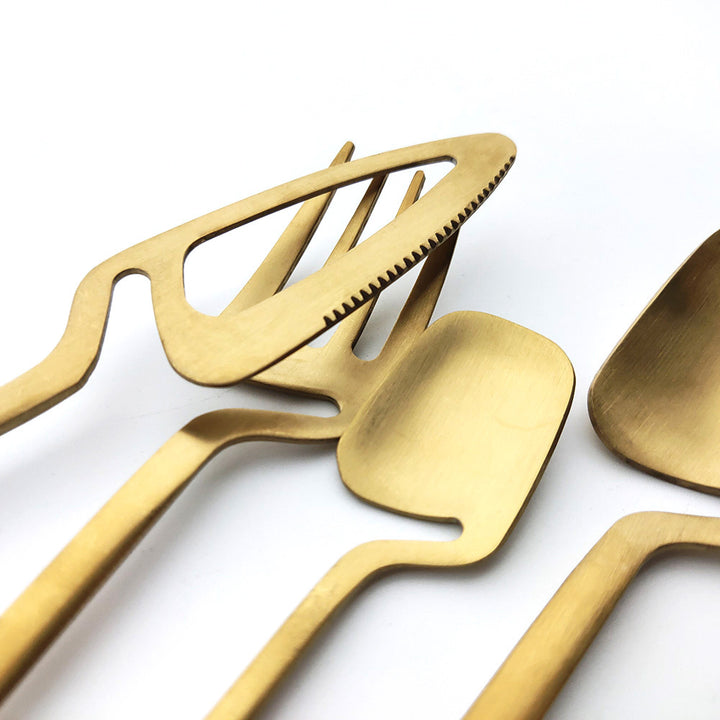 Rainbow Dinnerware Set Spoon Fork Knife Table Decor Cutlery