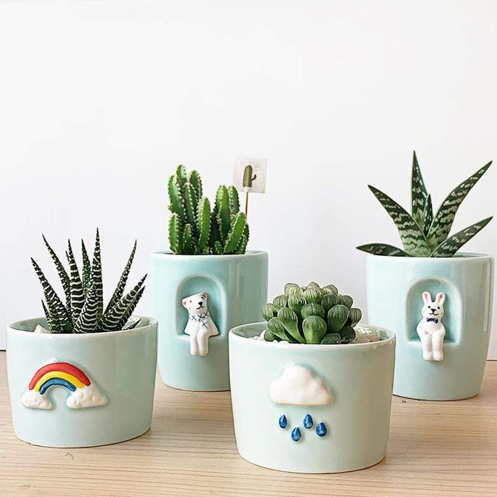 Balcony Ceramic Plant Pots